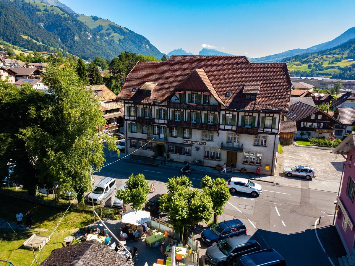 Hotel Restaurant Simplon Frutigen Exterior foto